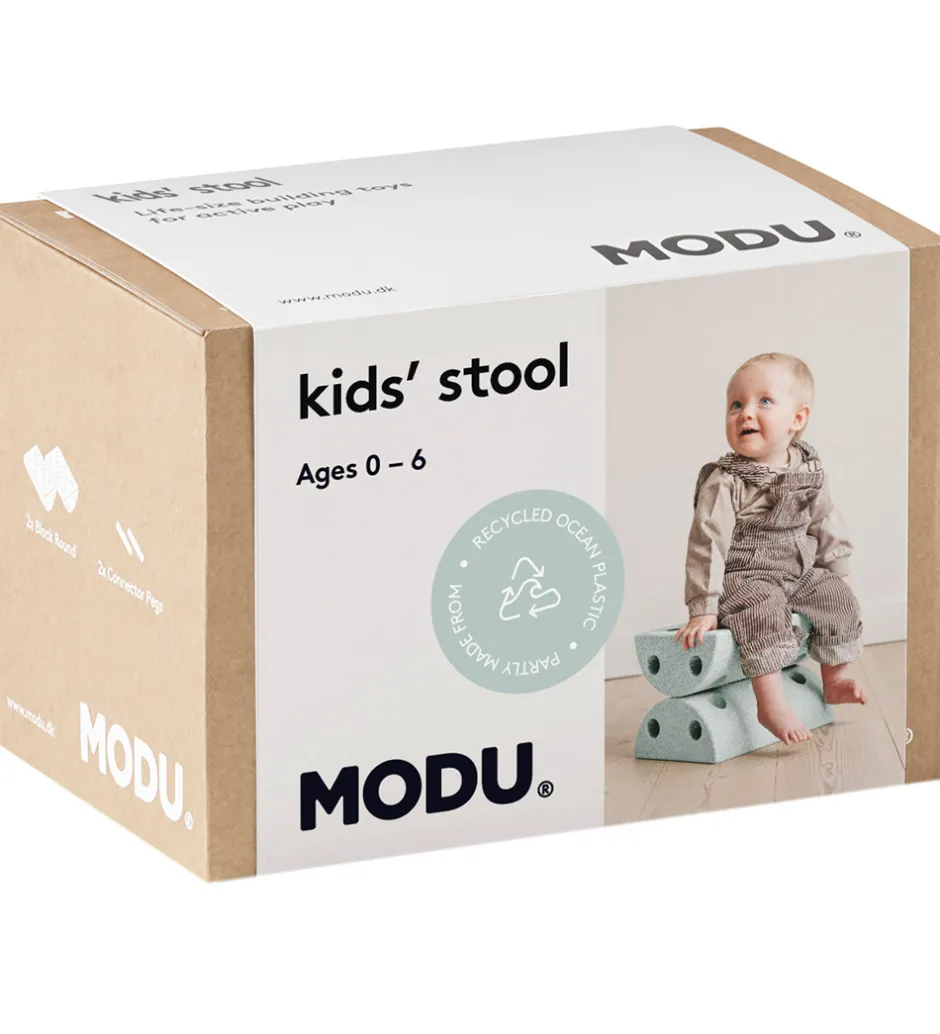 Børneskammel - 4 Dele - Ocean Mint/Forest Green>MODU Sale