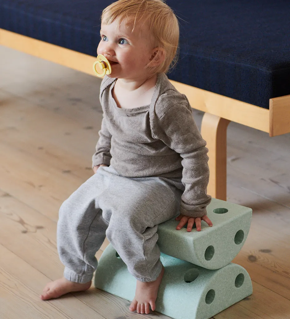 Børneskammel - 4 Dele - Ocean Mint/Forest Green>MODU Sale