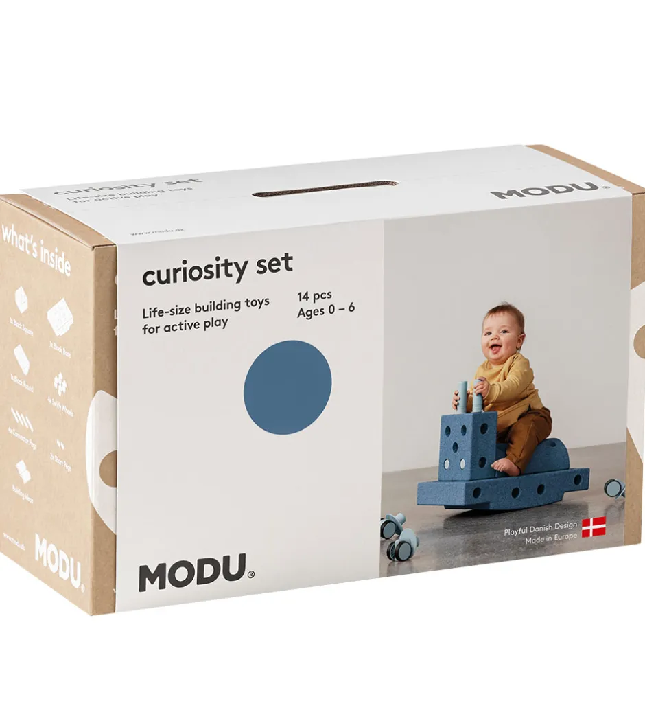 Curiosity Sæt - 14 Dele - 50x30x20 cm - Deep Blue/Sky Blue>MODU Online