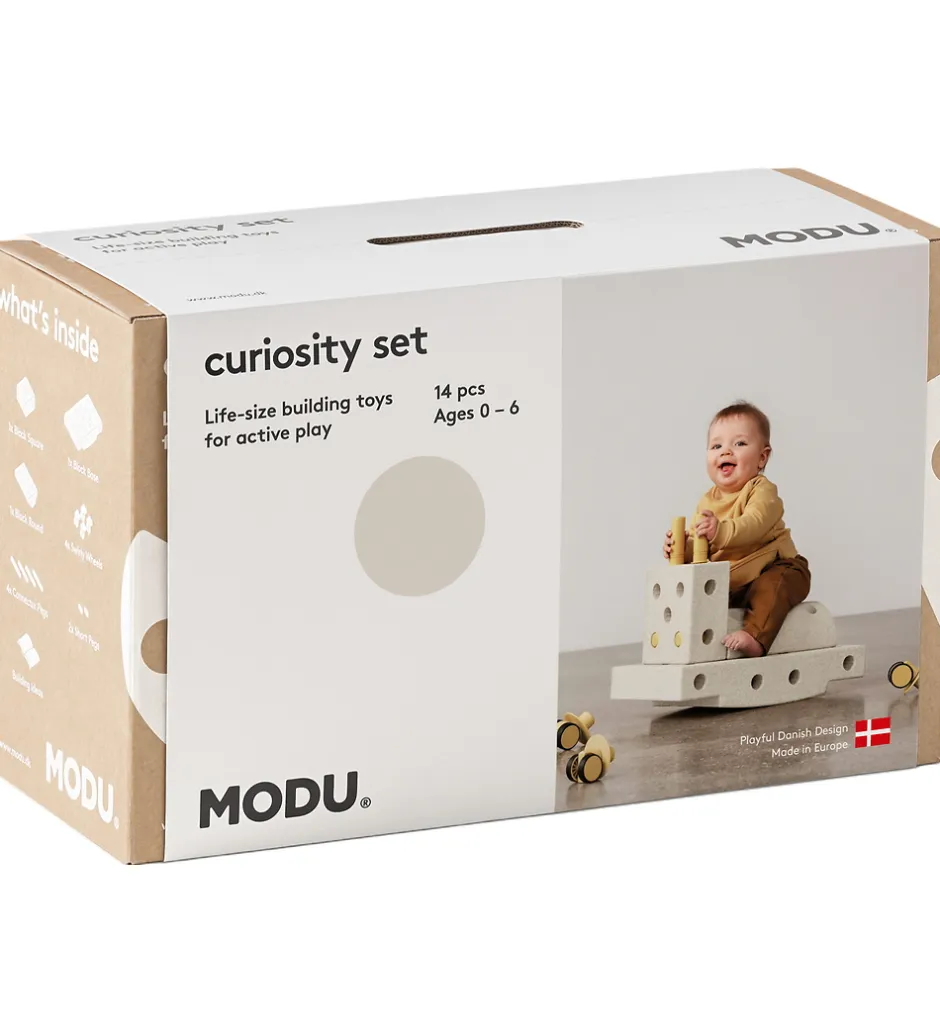 Curiosity Sæt - 14 Dele - 50x30x20 cm - Sand Grey/Honey Yel>MODU Best