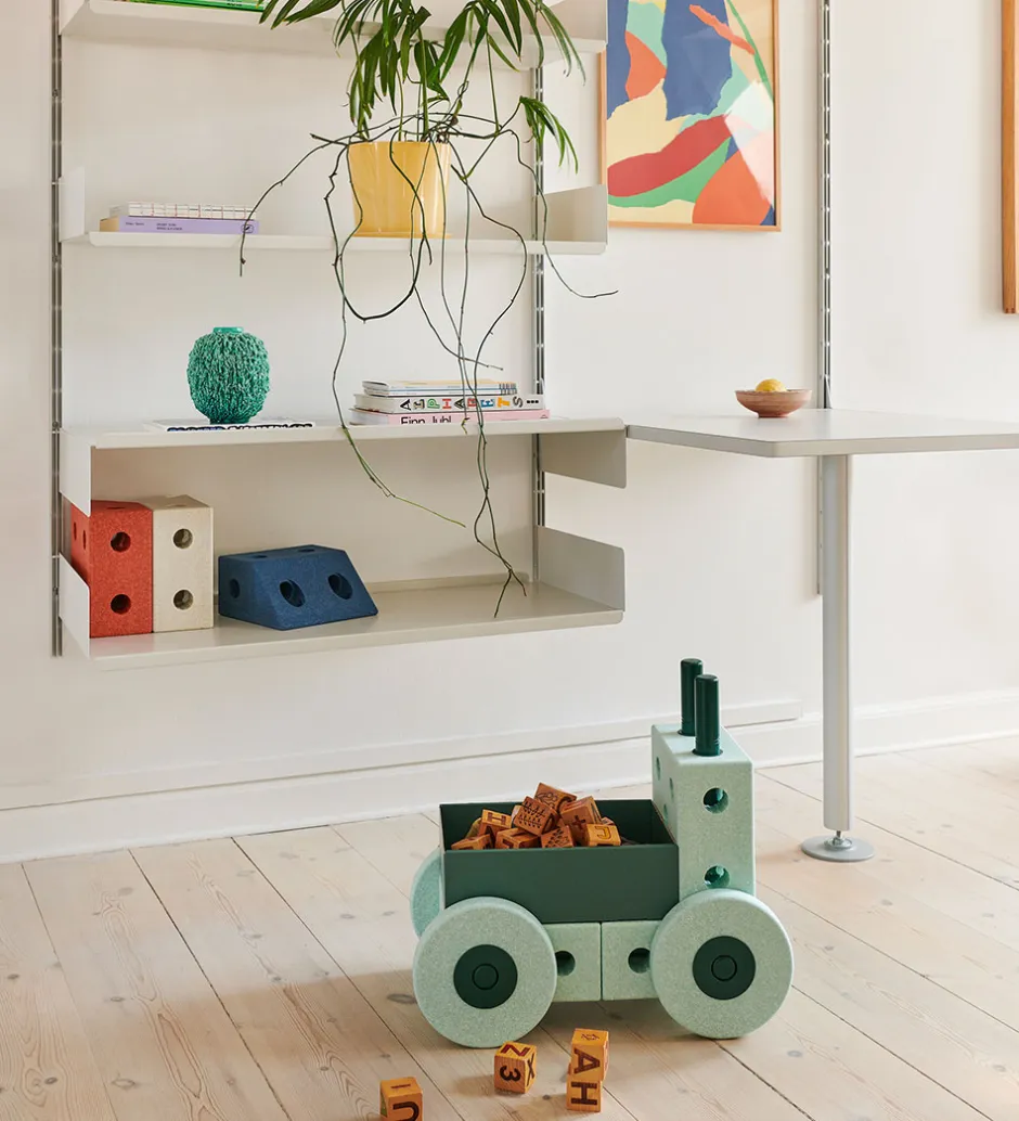 Gåvogn - 3-i-1 - 48x27x44 cm - Ocean Mint/Forest Green>MODU Outlet