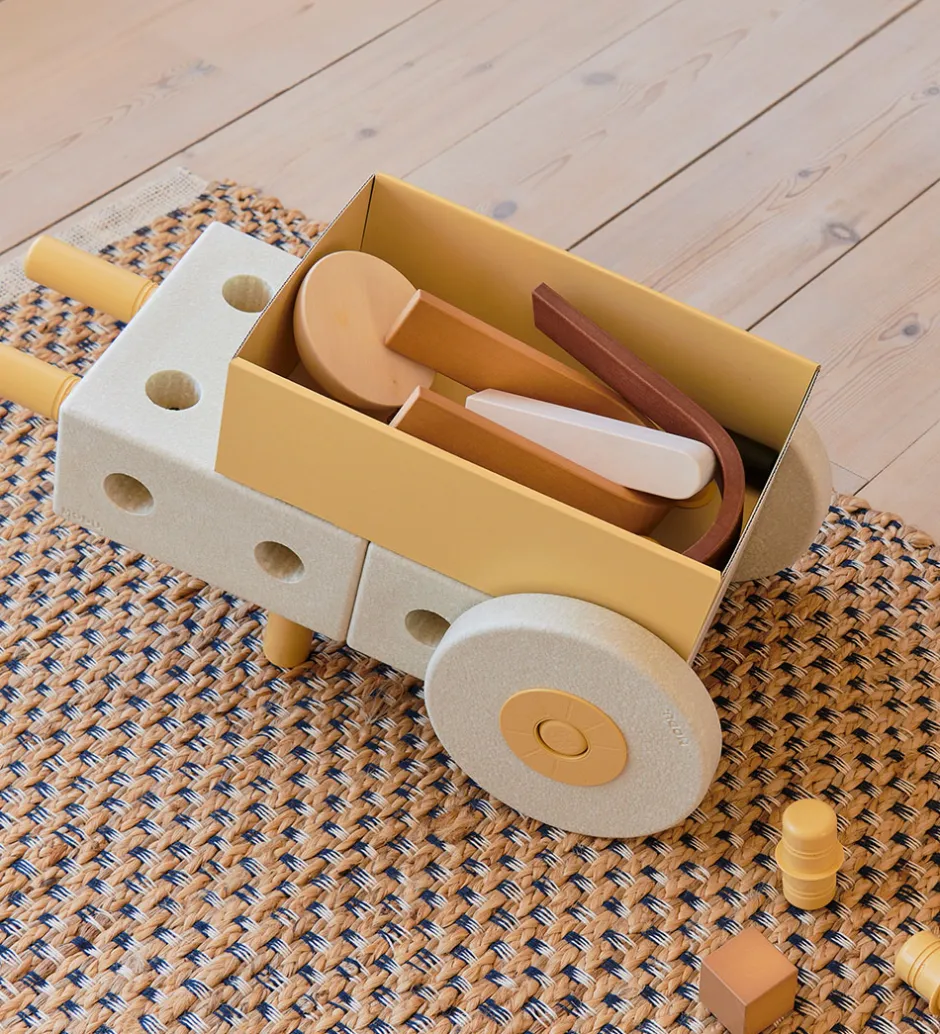 Gåvogn 3-i-1 - 48x27x44 cm - Sand Grey/Honey Yellow>MODU Sale