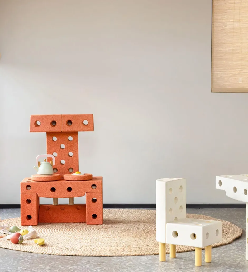 Klods Base - 50x30x10 cm - Burnt Orange>MODU Hot