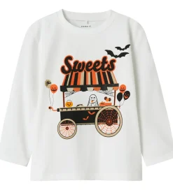 Bluse - NmnOakley - Bright White m. Print>Name It Sale