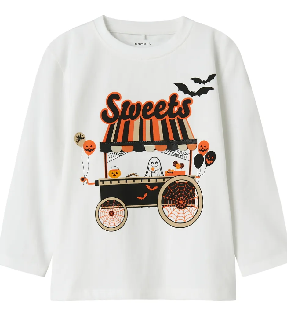 Bluse - NmnOakley - Bright White m. Print>Name It Sale