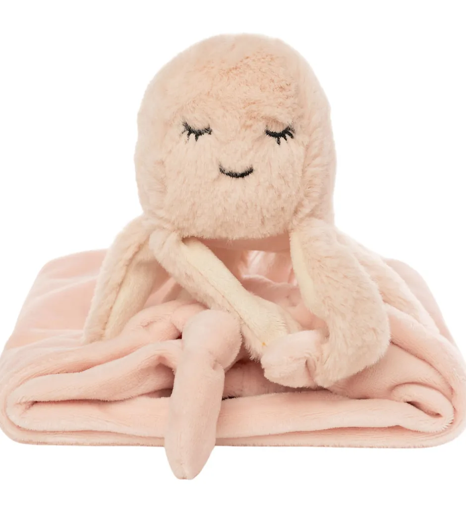 Nusseklud - Blæksprutte - 35x35 cm - Babyrosa>NatureZoo Discount
