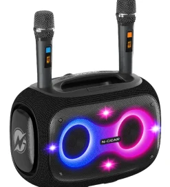 Højtaler med 2 Mikrofoner - Wireless - NRG600 - Sort>N-Gear Clearance
