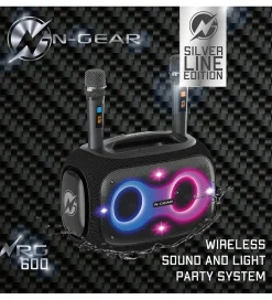 Højtaler med 2 Mikrofoner - Wireless - NRG600 - Sort><noscript><img width=