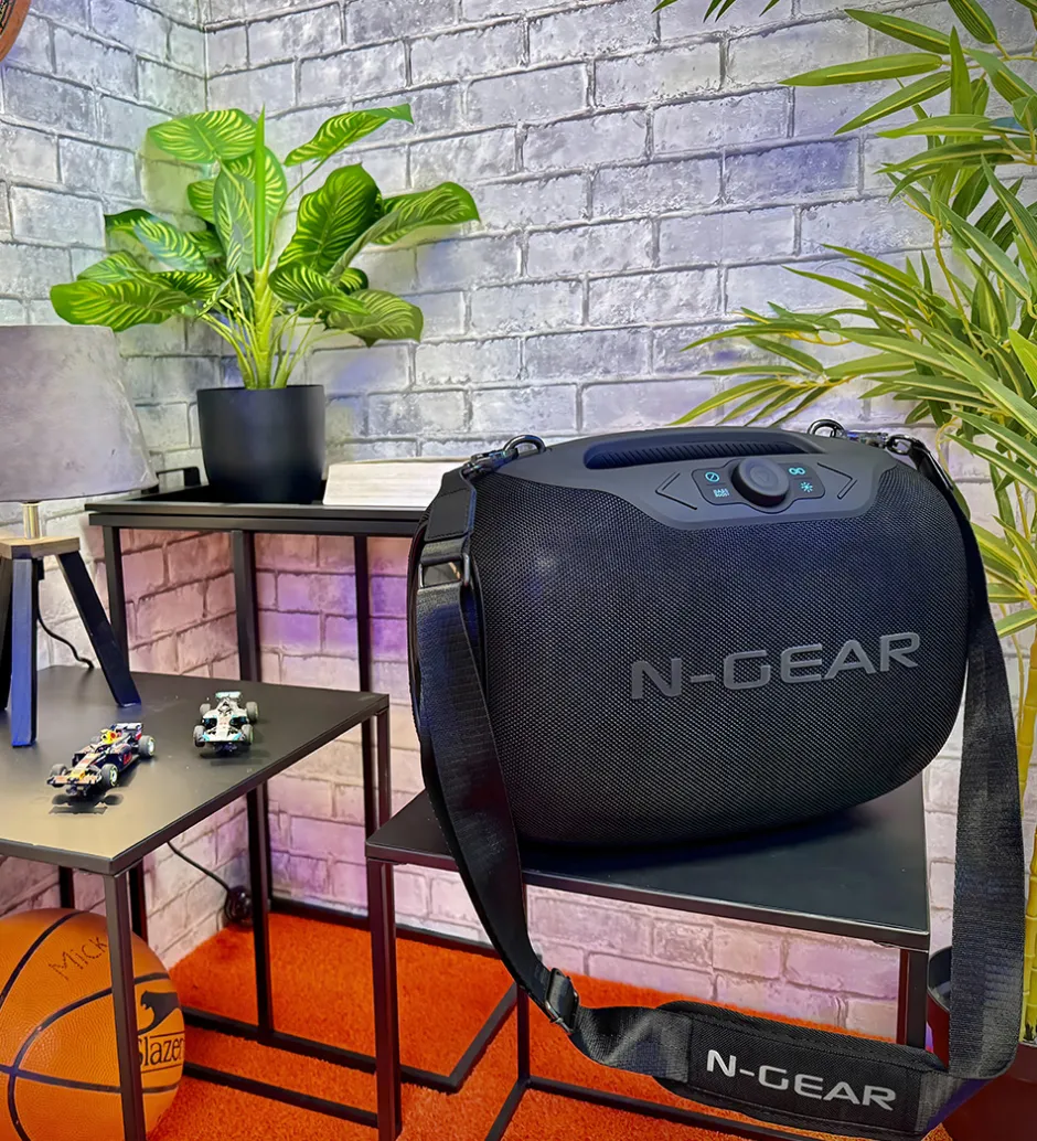 Højtaler med 2 Mikrofoner - Wireless - NRG600 - Sort>N-Gear Clearance