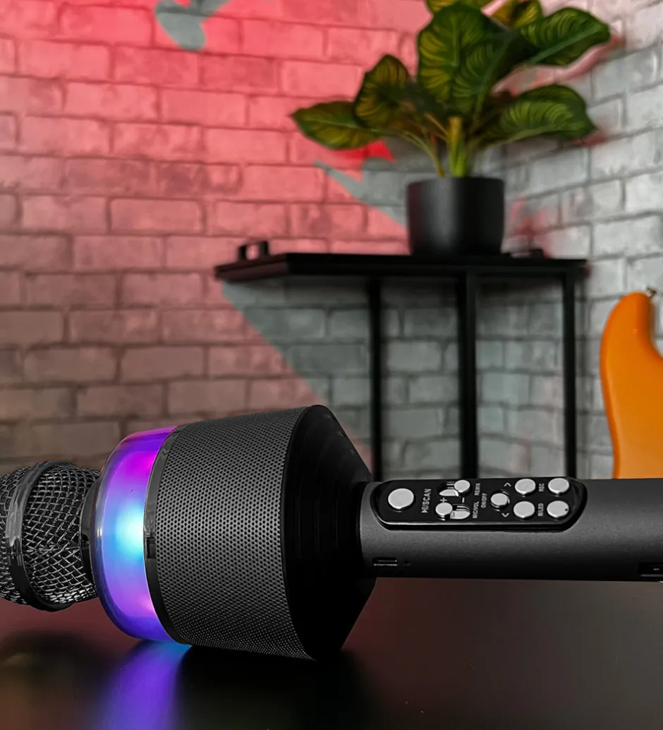 Mikrofon m. Lys - Wireless - Star Mic 100 - Space Grey>N-Gear Sale