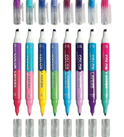 Dobbeltsidede Tuscher - 8 stk - Color Layers>Ooly Discount