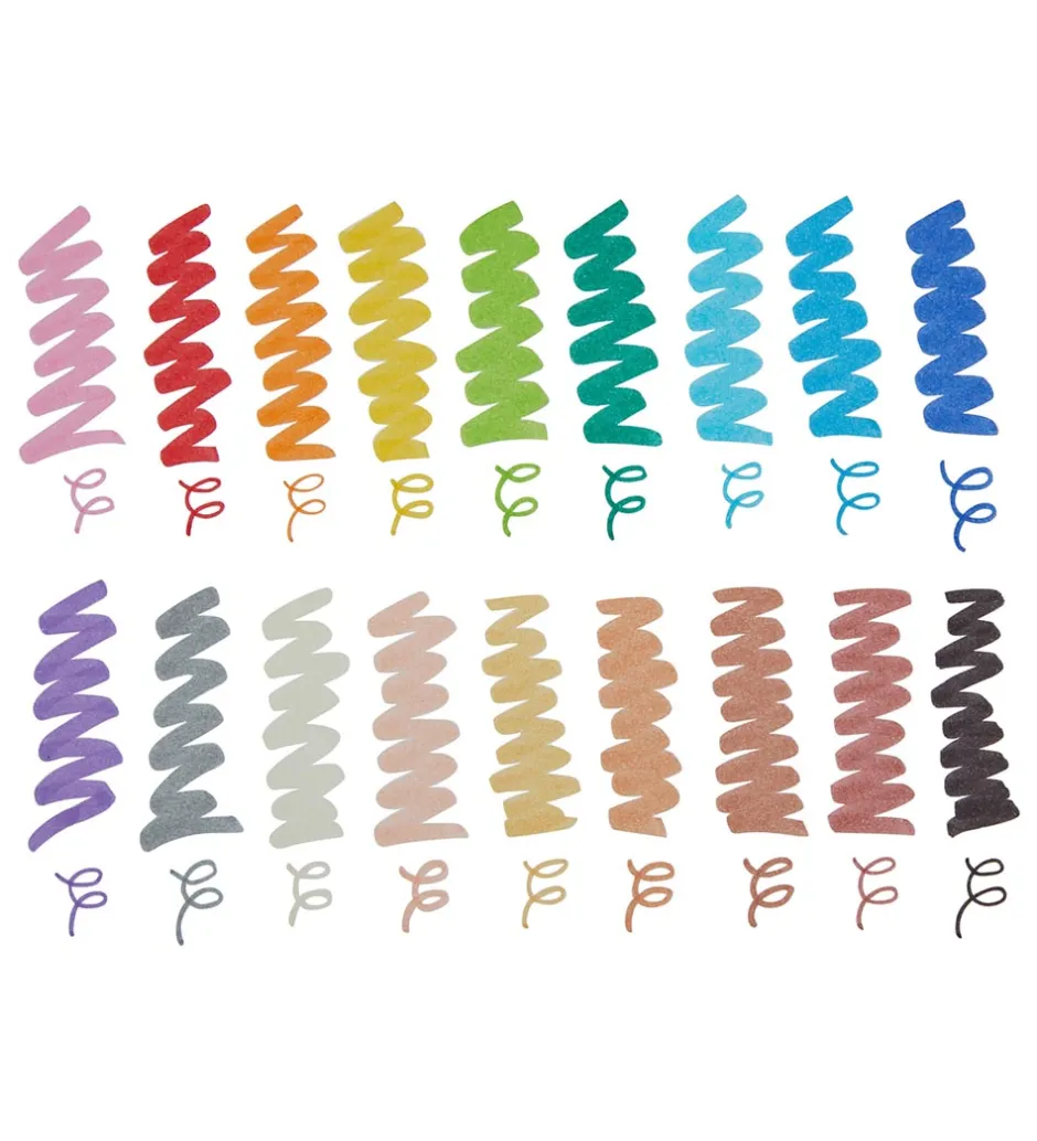 Dobbeltsidede Tuscher - 18 stk - Color Together>Ooly Hot