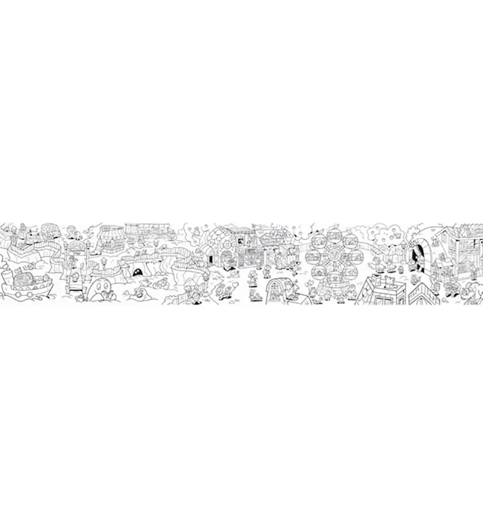 Fold Ud Malebog - Panorama - Seaside Animal Town>Ooly Sale