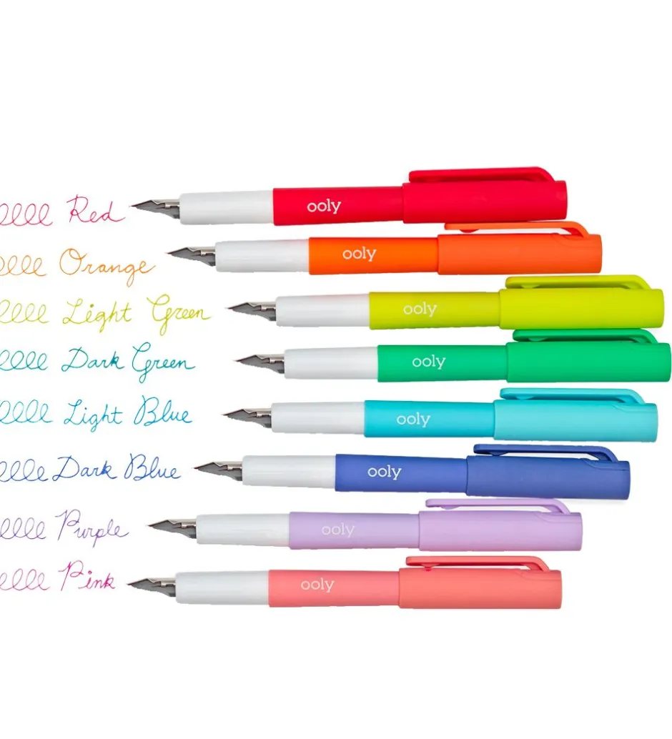 Fyldepen - 8 Stk - Color Write Fountain Pens>Ooly Sale