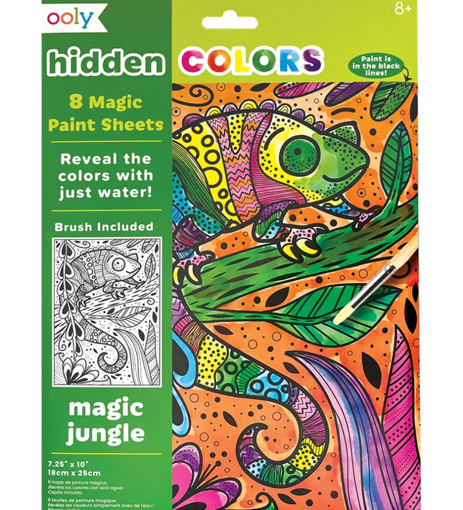 Magiske Maleark - Hidden Colors - 8 Stk. - Magic Jungle>Ooly Sale