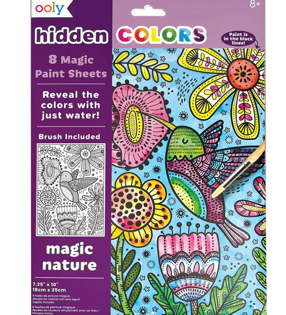 Magiske Maleark - Hidden Colors - 8 Stk. - Magic Nature>Ooly Outlet