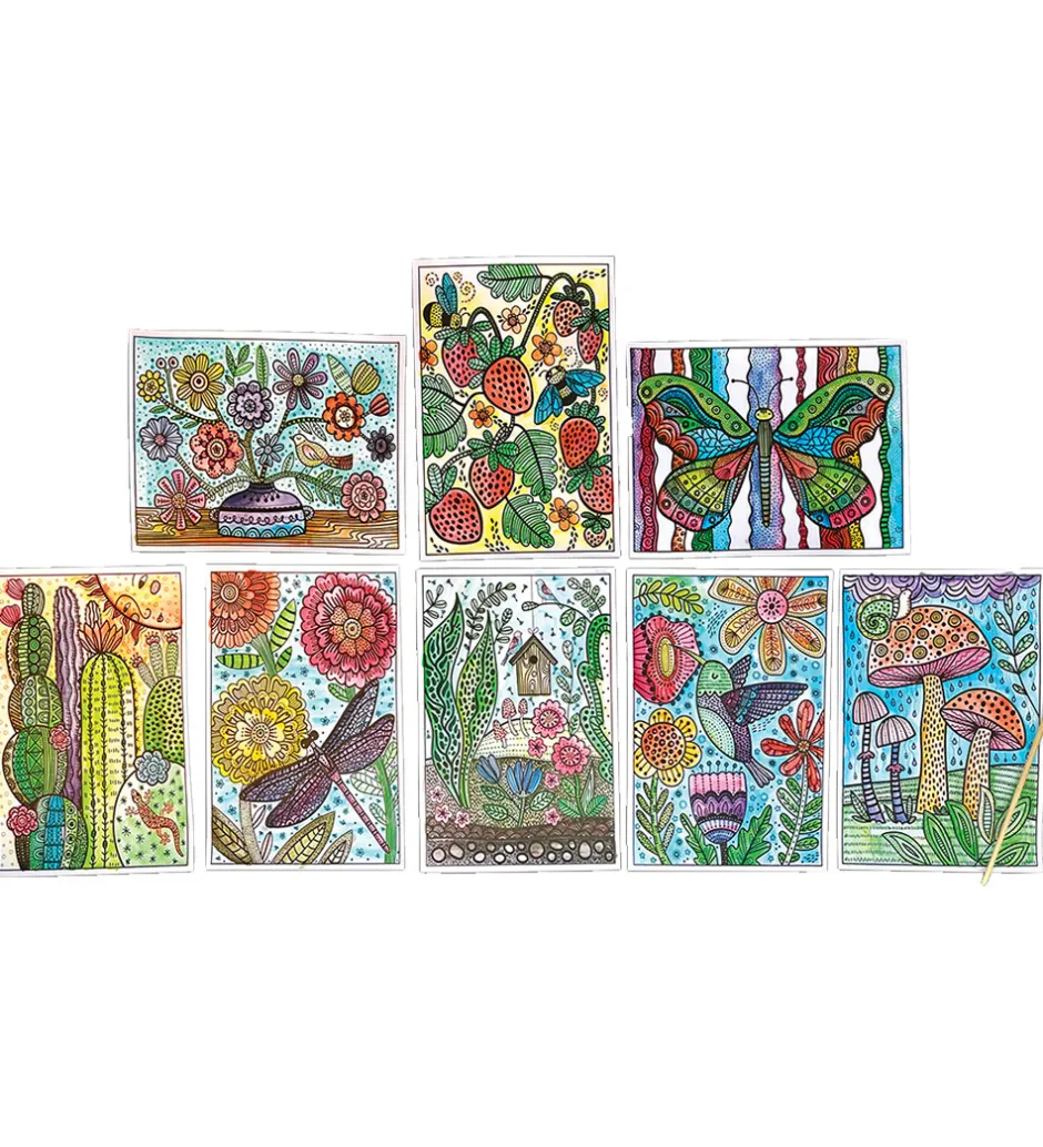 Magiske Maleark - Hidden Colors - 8 Stk. - Magic Nature>Ooly Outlet