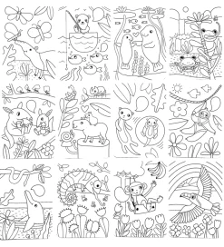 Maleark - Undercover Art - 12 Stk. - Rainforest Fun>Ooly Clearance