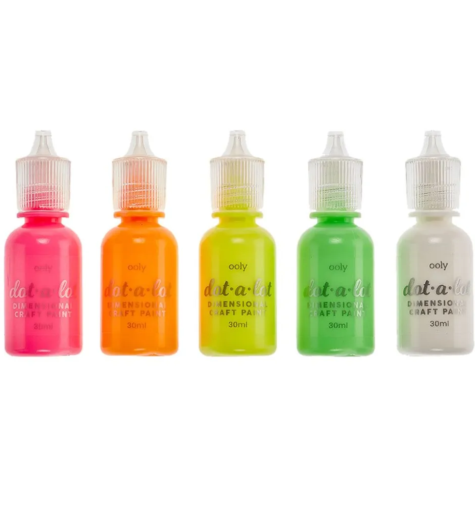Maling - 5x30 ml - Dot-a-Lot - 5-pak - Neon>Ooly Outlet