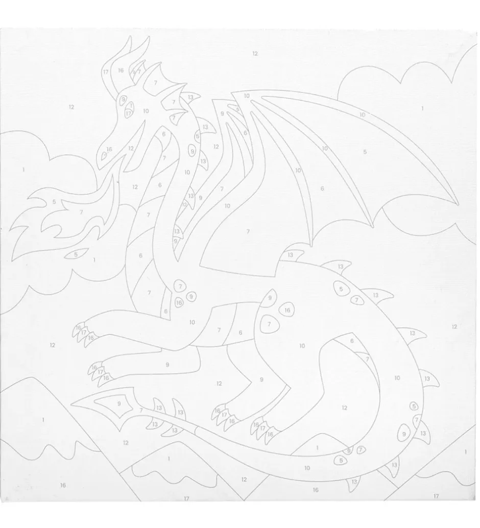 Paint By Number Sæt - Fantastic Dragon>Ooly Discount