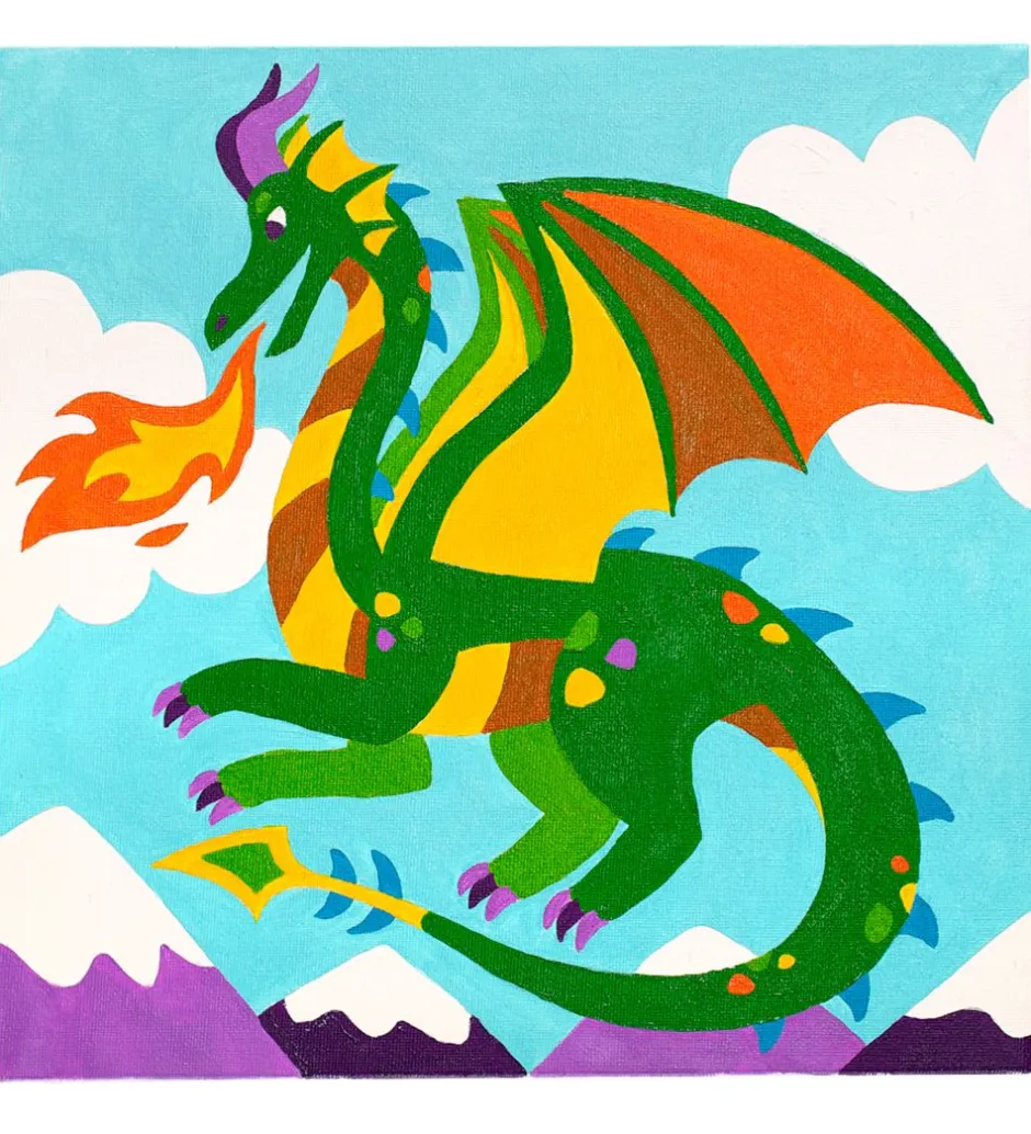 Paint By Number Sæt - Fantastic Dragon>Ooly Discount