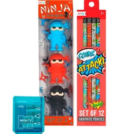 Skolesæt - Comic Attack - Happy Pack>Ooly