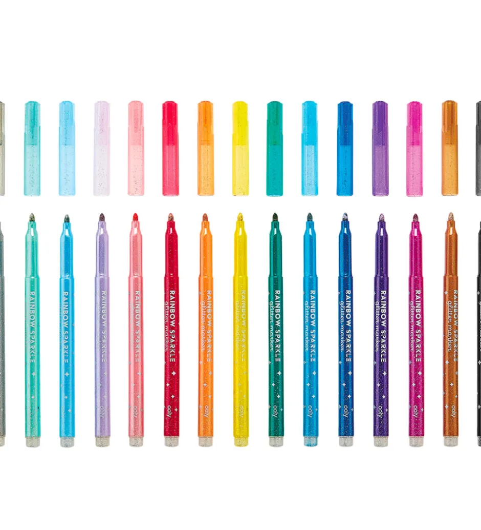 Tusser - 15-pak - Rainbow Sparkle Glitter>Ooly Clearance
