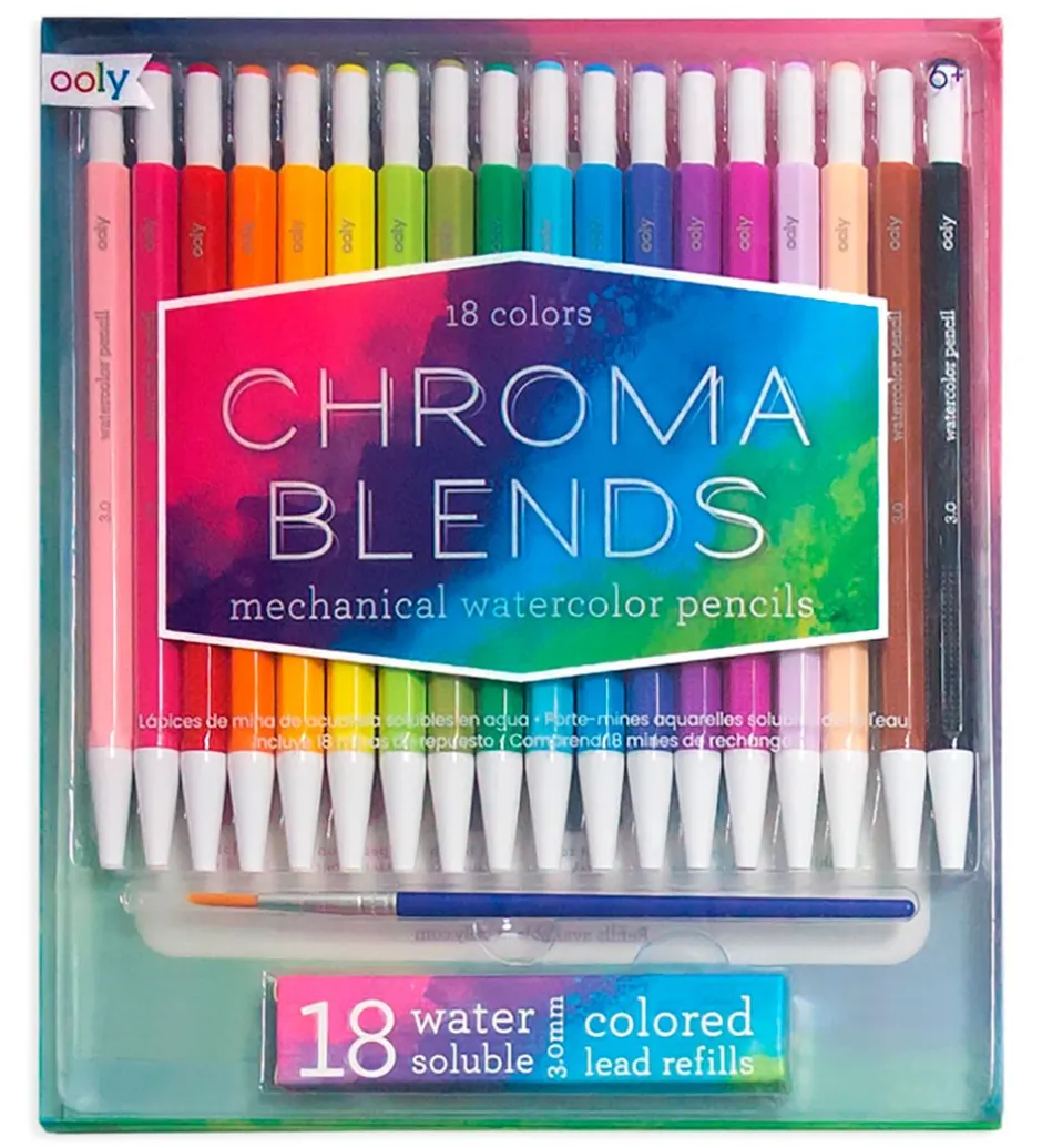 Vandfarvepen - Chroma Blends - Genopfyldelige - 18 Stk - Mu>Ooly Clearance