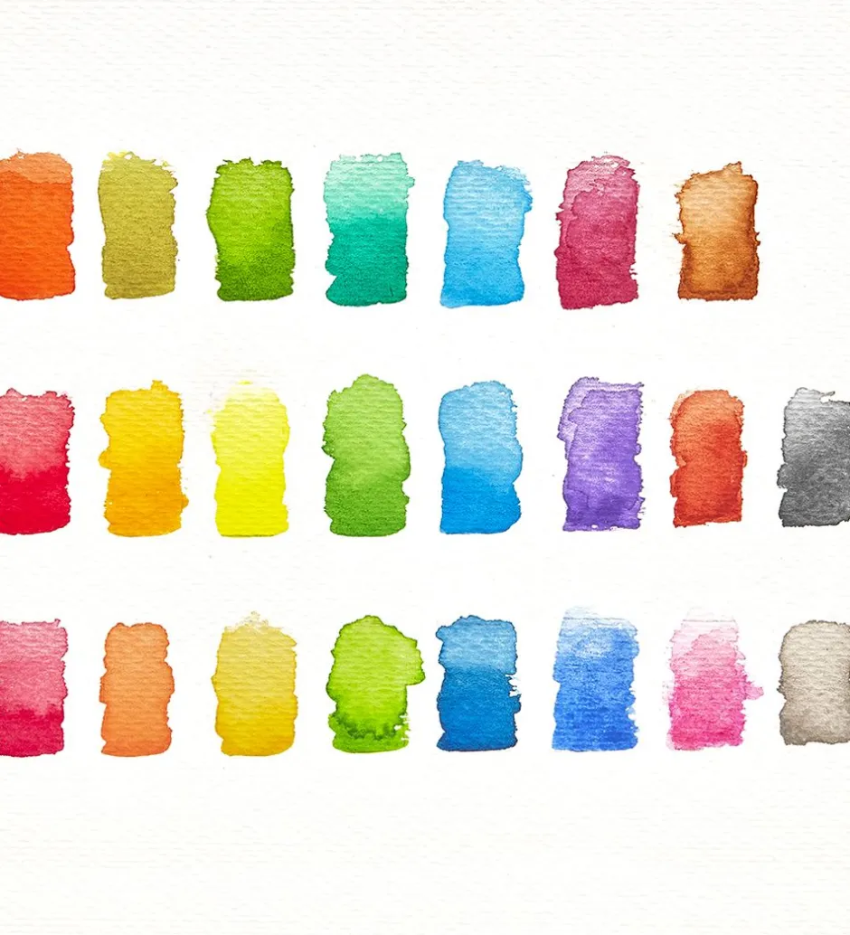 Vandfarver - 24 Stk - Chroma Blends Travel Watercolor Palet>Ooly