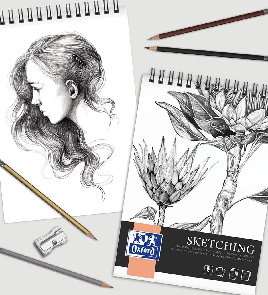 Skitseblok - A4 - Creative Pad Sketching>Oxford Outlet