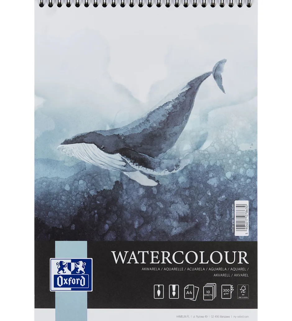 Skitseblok - A4 - Creative Pad Watercolour>Oxford Online