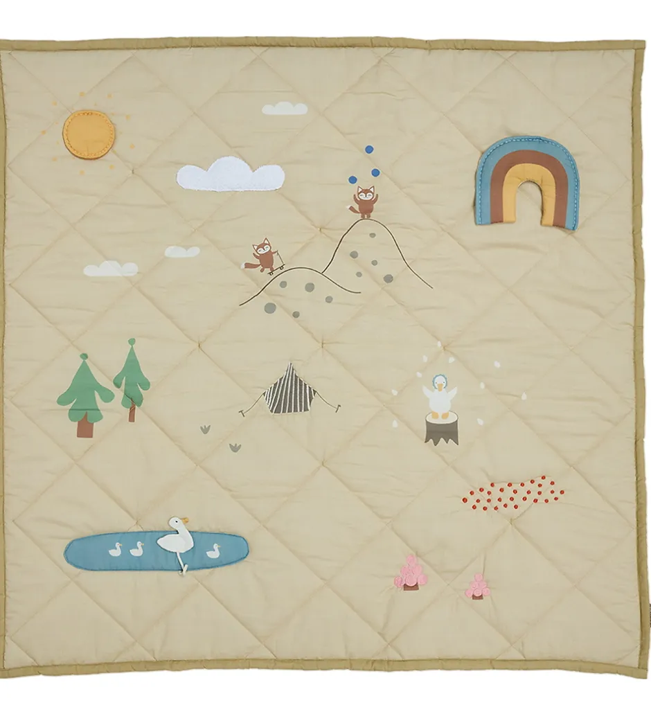 Aktivitetstæppe - Quiltet - Forest Activity Blanket>OYOY Clearance