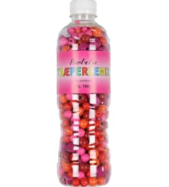 Pearl'n Fun Træperler m. Elastiksnor - 190 gram - Rød/Pink/Orang>Pearl N Fun Best