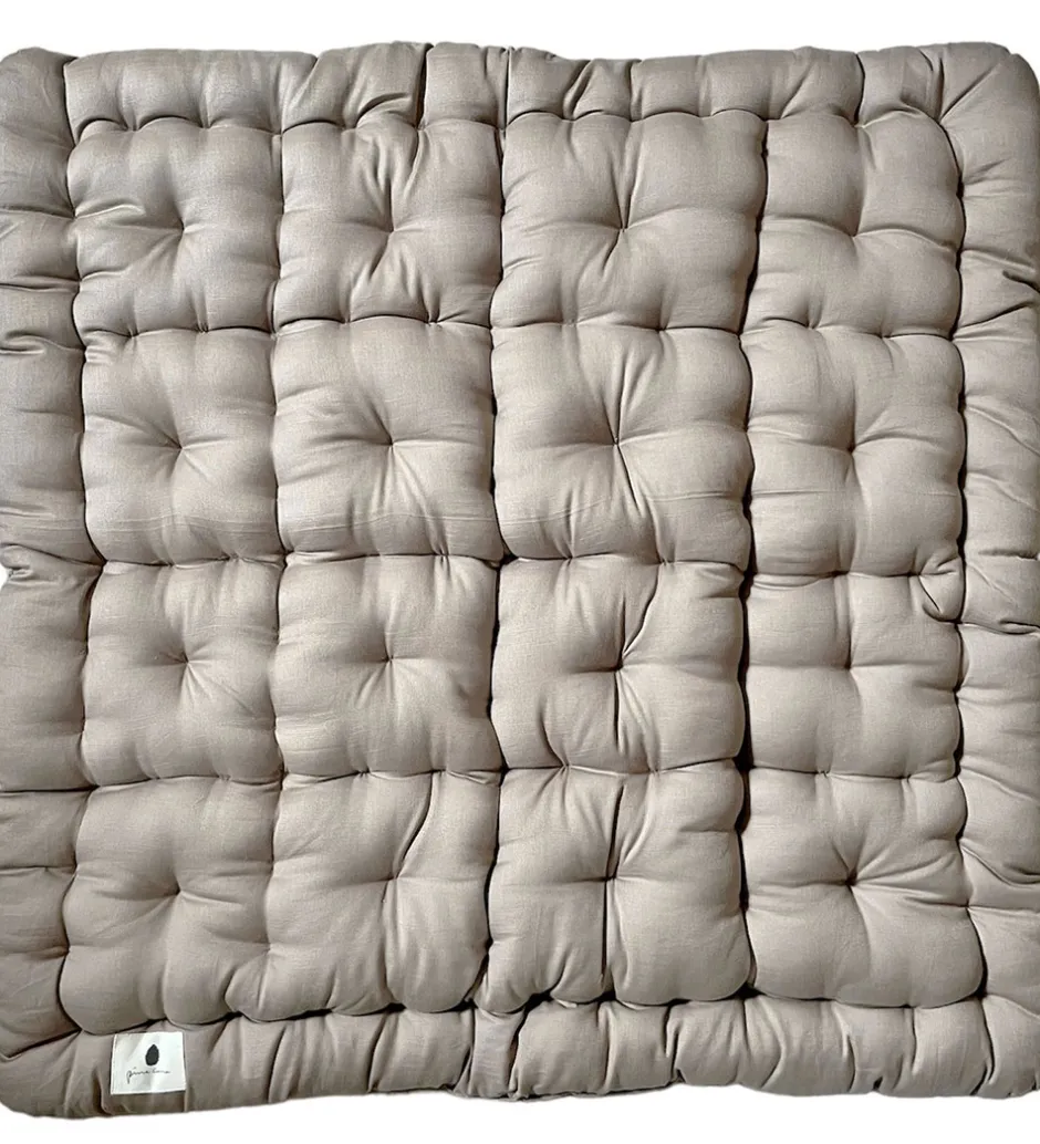 Legemadras - 80x80 cm - Kapok - Mushroom>Pine Cone Outlet