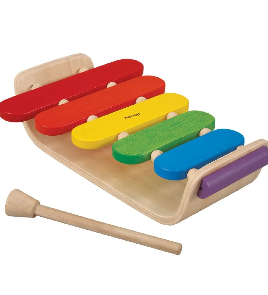 Oval Xylofon - Multifarvet>PlanToys Hot