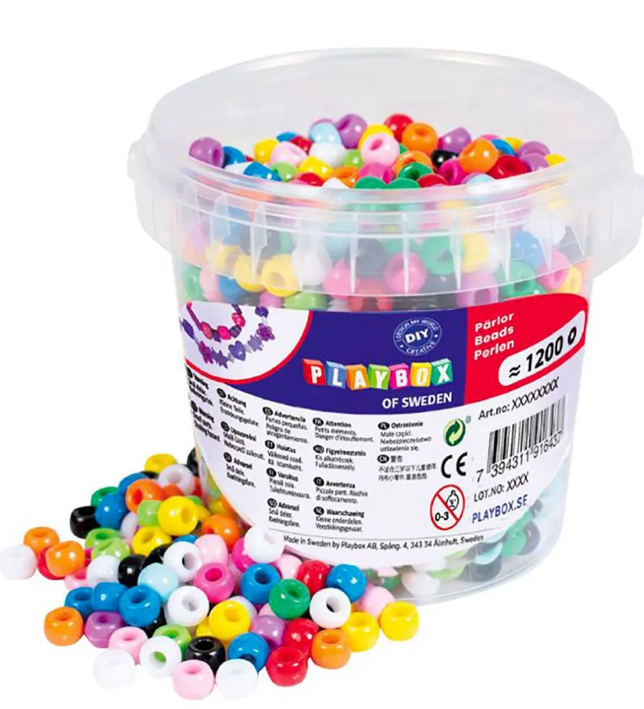 Perler - Kongoperler I Spand - 1200 Stk>Playbox Best
