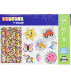 Perlesæt - 4000 Perler + 4 Perleplader>Playbox New