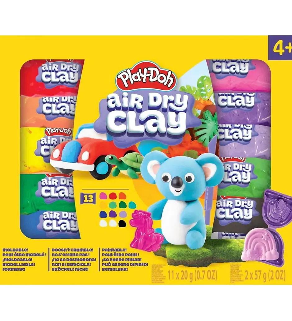 Modellervoks - Air Dry Clay - 13-pak - Variety Kit>Play-Doh