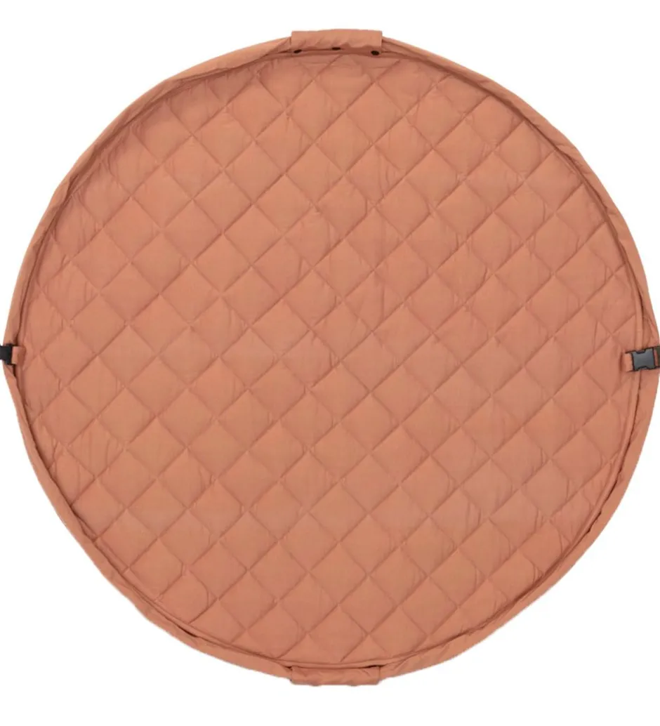 Legetøjstæppe - Ø120 - Soft Organic - Tawny Brown>Play&Go Outlet