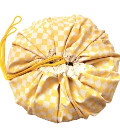 Legetøjstæppe - Ø140 cm - Vichy Yellow>Play&Go