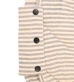 Legetøjstæppe - Ø120 cm - Soft Organic - Stripes Blue><noscript><img width=