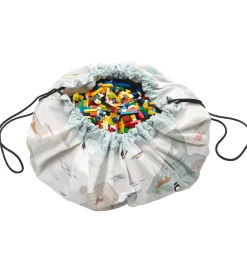 Legetøjstæppe/Opbevaring - 140 cm - 2-i-1 - Worldmap><noscript><img width=