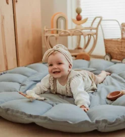 Legetæppe - 3-i-1 - Ø130 cm - Dusty Blue><noscript><img width=