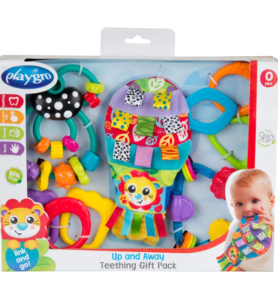 Gavesæt - Bidelegetøj - Up and Away - 4 Dele>Playgro New