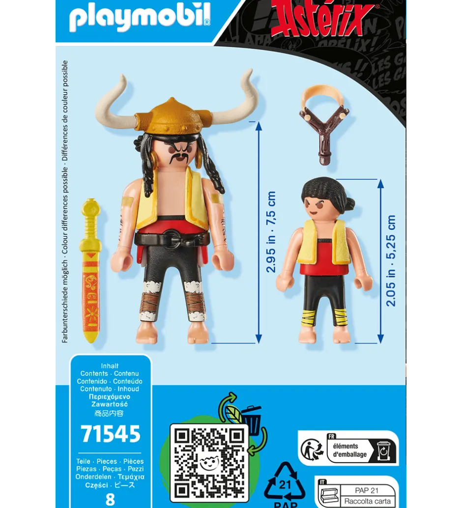 Asterix - Huevos Y Bacon og Pepe - 71545 - 8 Dele>Playmobil New