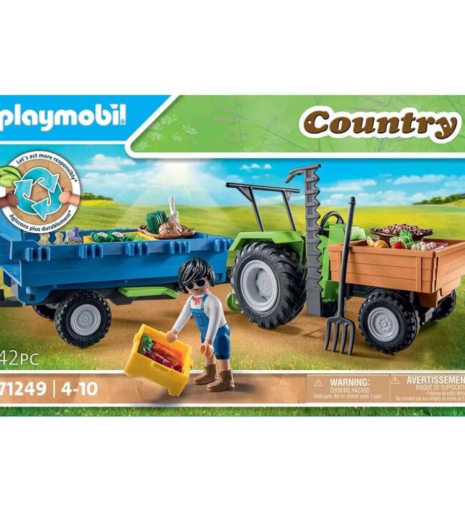 Country - Traktor m. Trailer - 71249 - 42 Dele>Playmobil Online