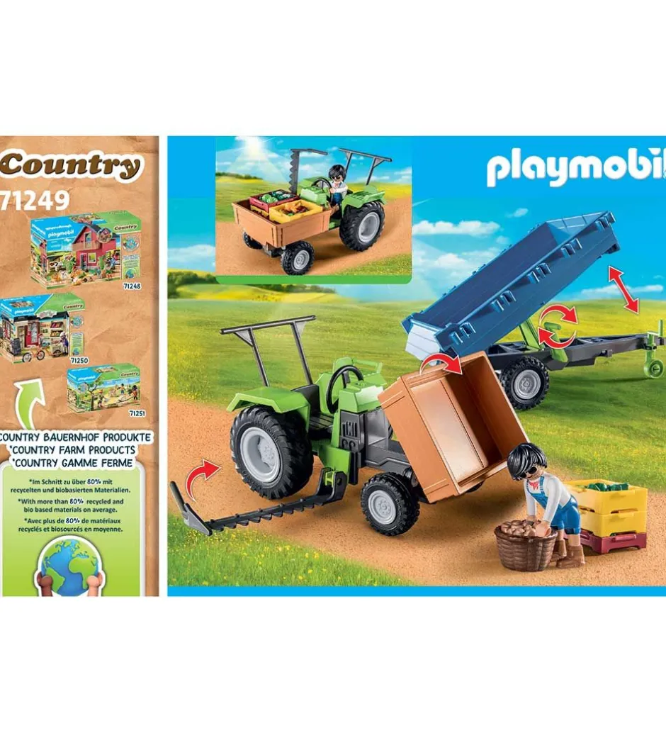 Country - Traktor m. Trailer - 71249 - 42 Dele>Playmobil Online