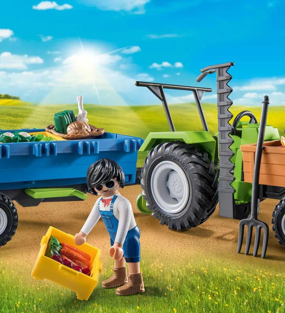 Country - Traktor m. Trailer - 71249 - 42 Dele>Playmobil Online
