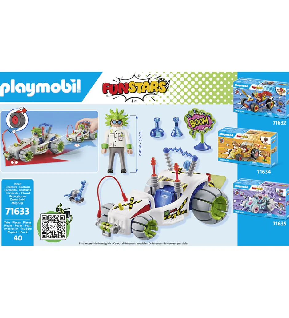 Funstars - Racing Professor - 71633 - 40 Dele>Playmobil