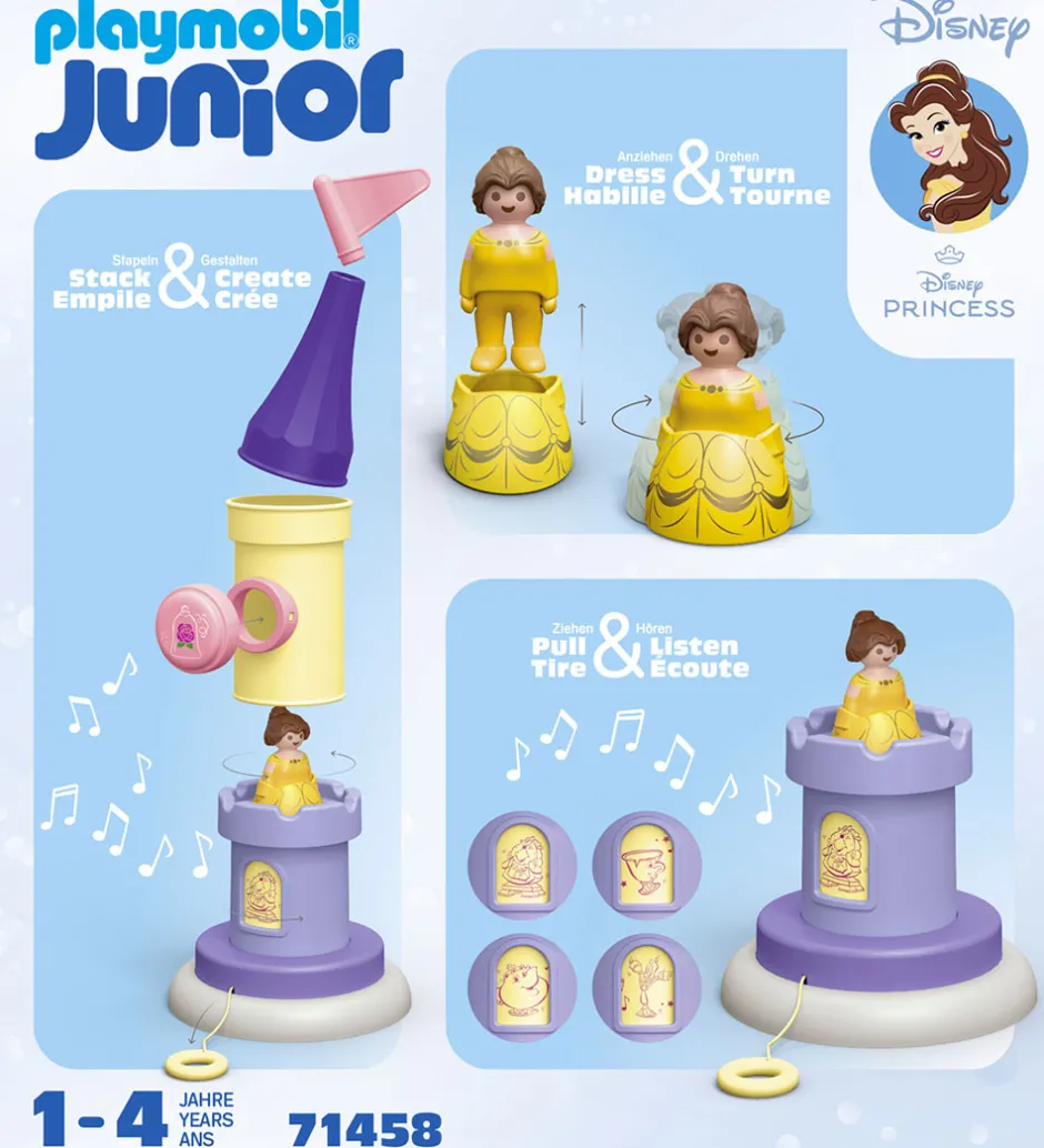 Junior - Disney - Belles Legetårn... - 71458 - 7 Dele>Playmobil Discount